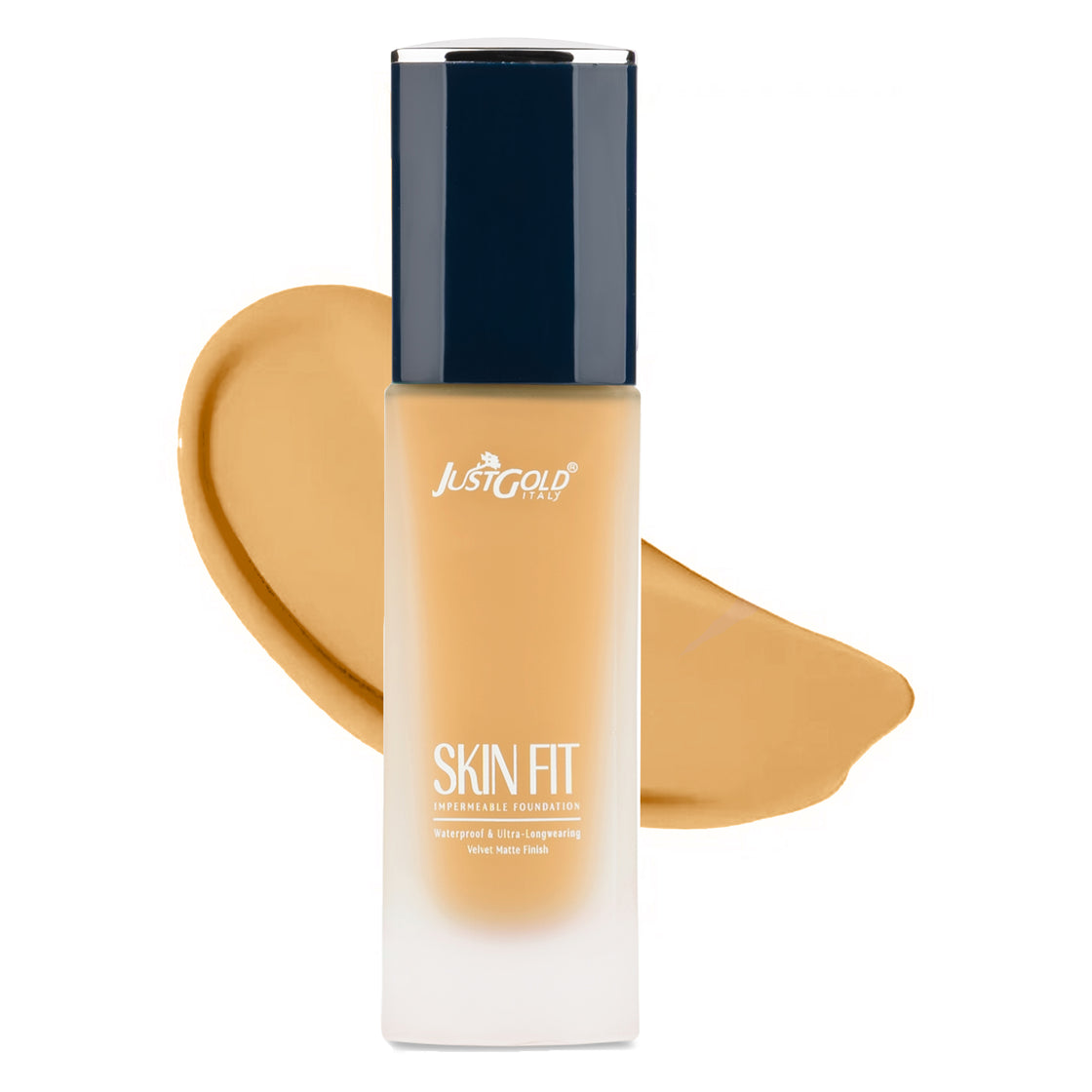 Justgold Skin Fit Impermeable Foundation Waterproof & Ultra-Longwearing Velvet Matte Finish