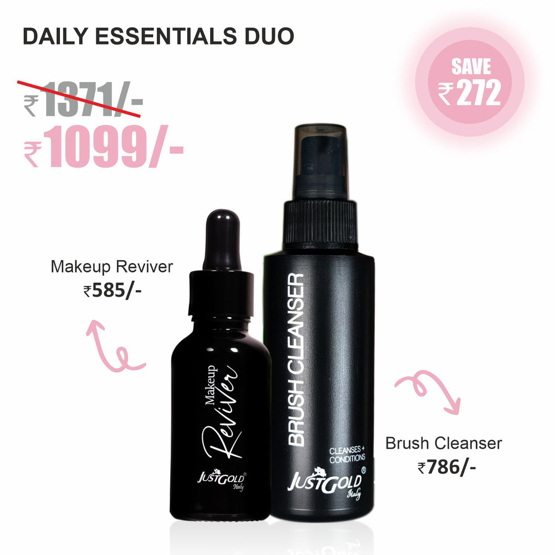 DAILY ESSENTIALS DUO : REVIVER + BRUSH CLEANSER