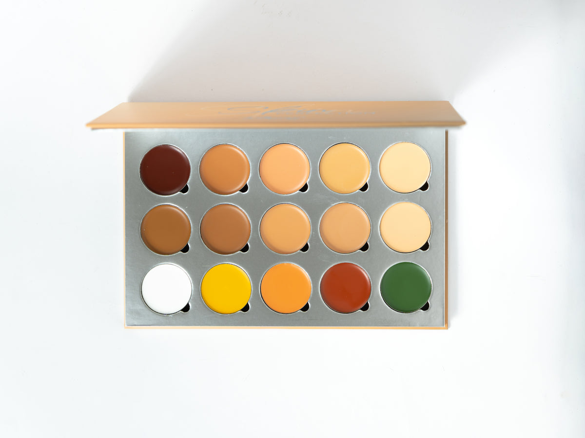 Justgold Skin Perfection Concealer Palette Full Coverage Creamy Matte Multi-Purpose Palette