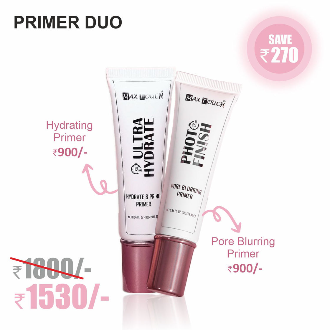 PRIMER DUO : ULTRA HYDRATE & PORE BLURRING PRIMER