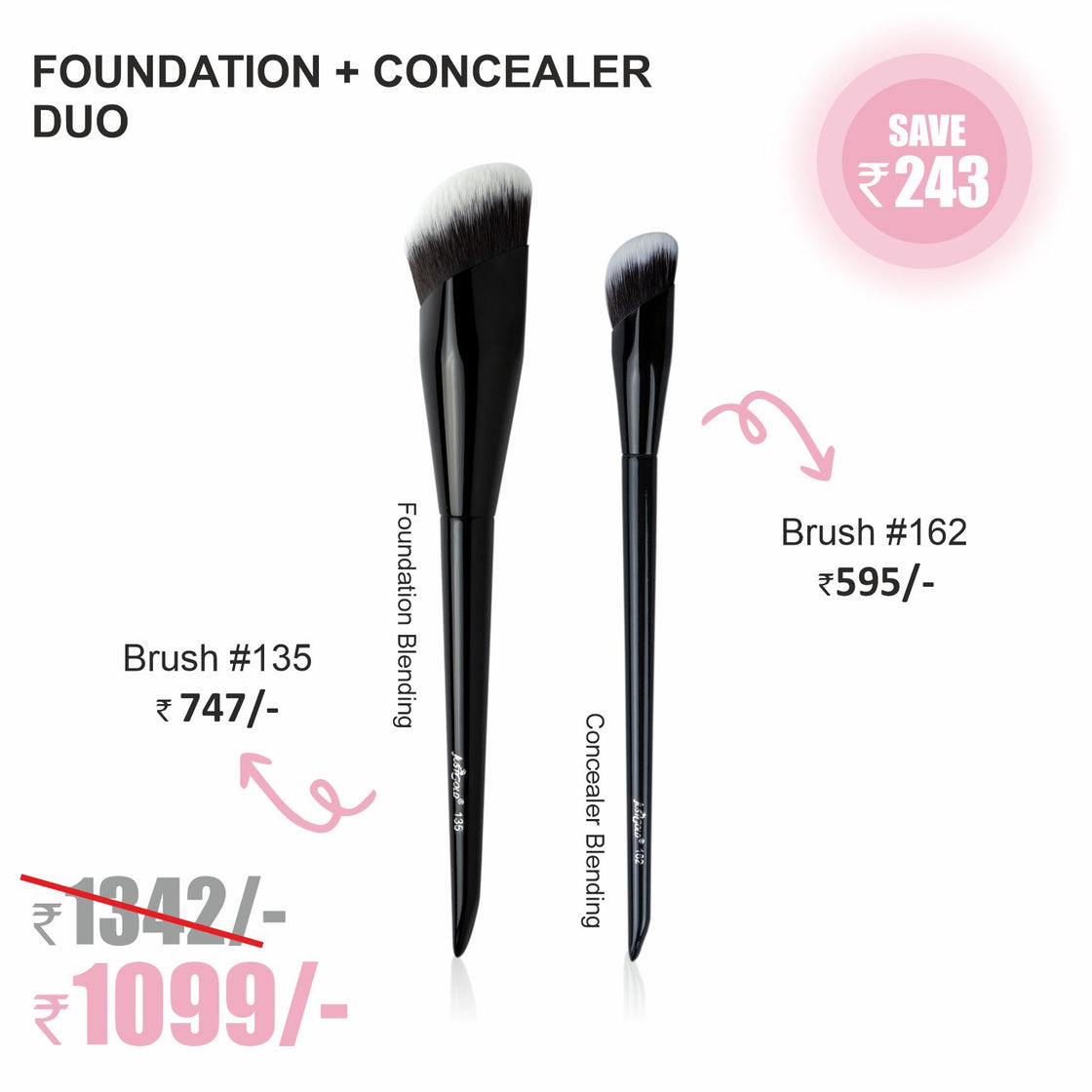 RARE BRUSH DUO: #135 & #162