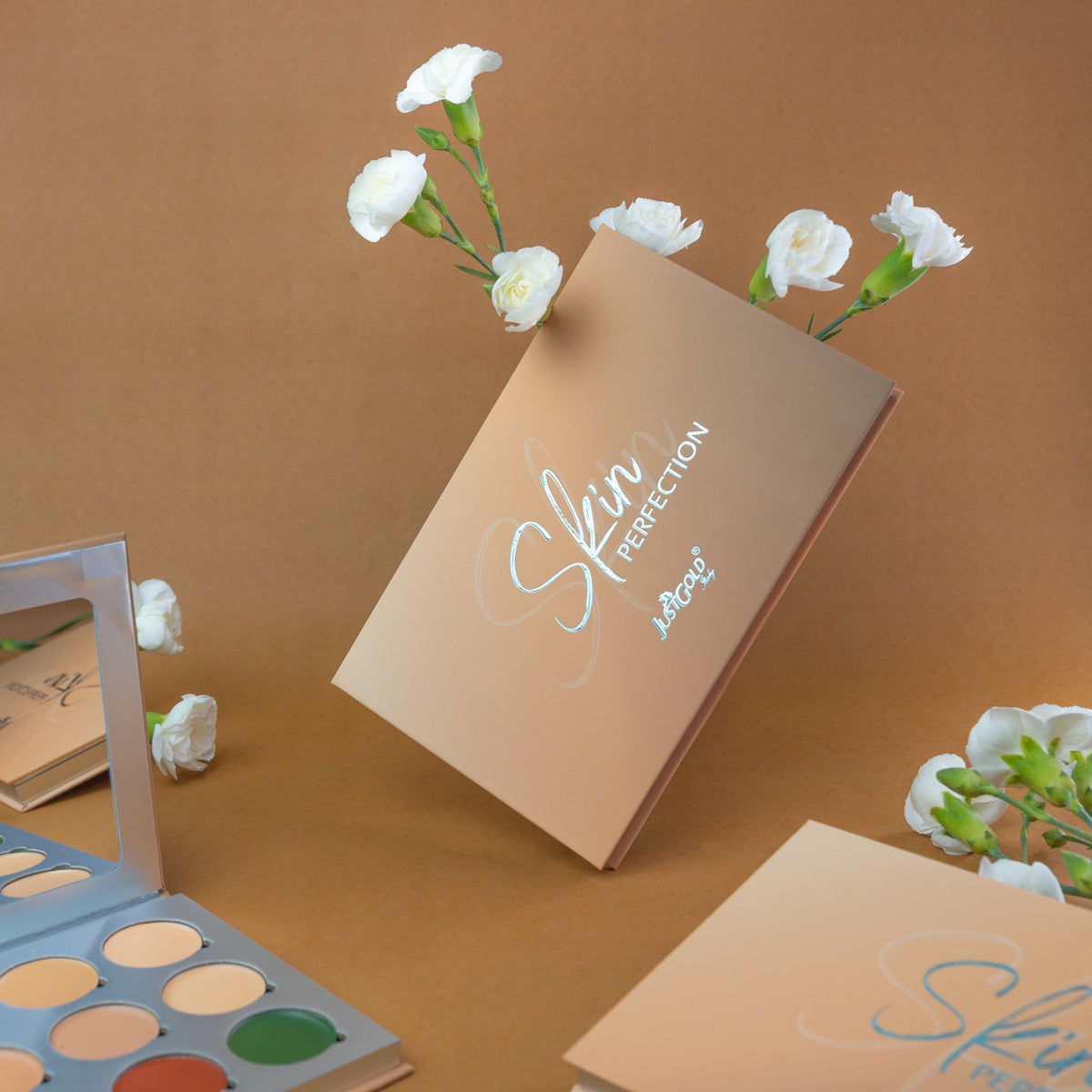 Justgold Skin Perfection Concealer Palette Full Coverage Creamy Matte Multi-Purpose Palette