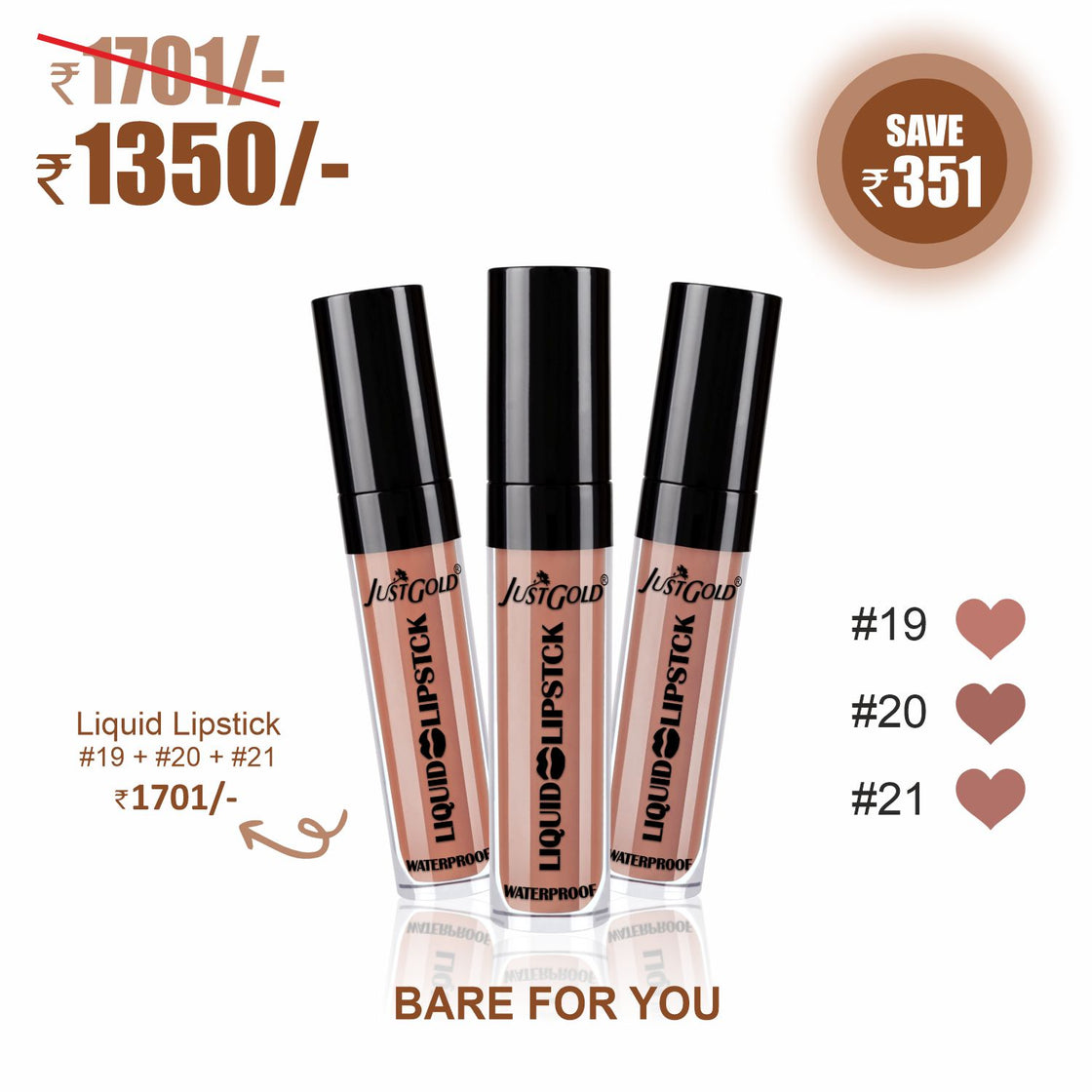 LIP TRIO: BARE FOR YOU