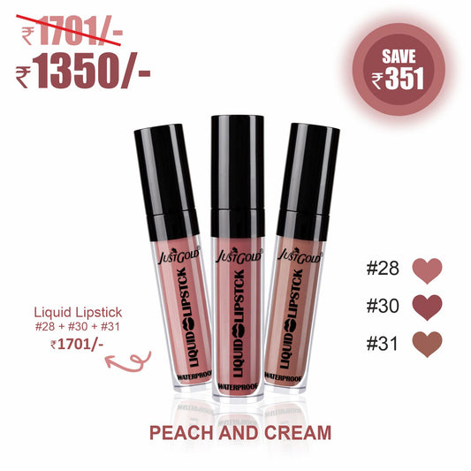 LIP TRIO : PEACH & CREAM