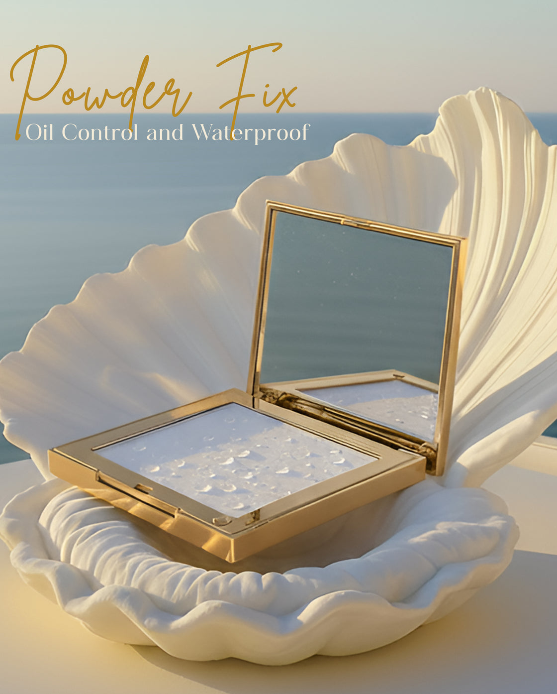 Justgold Powder Fix Oil Control & Waterproof with Squalane, Hyaluronic Acid & Jojoba Oil