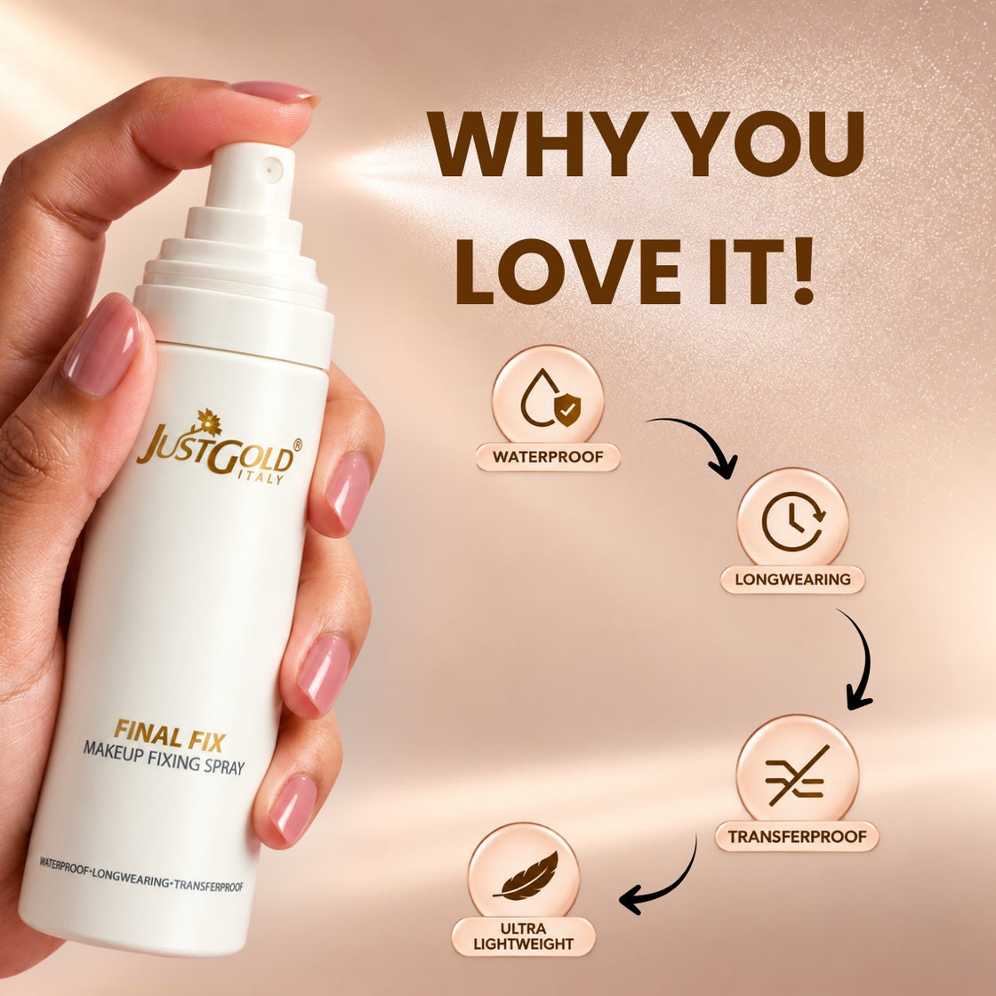 Justgold Final Fix Makeup Fixing Spray