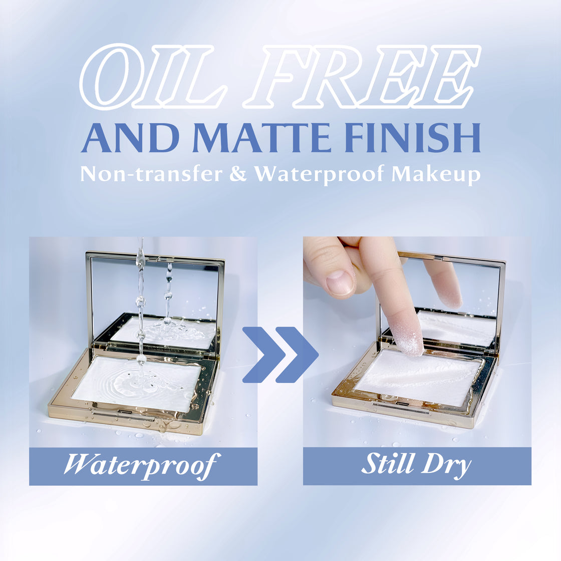 Justgold Powder Fix Oil Control & Waterproof with Squalane, Hyaluronic Acid & Jojoba Oil