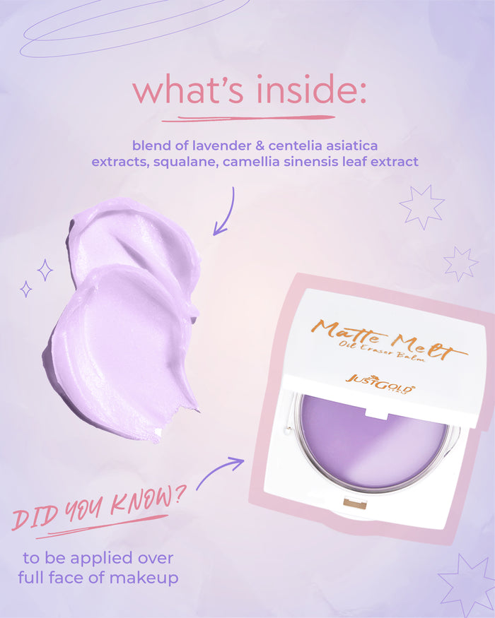 JUSTGOLD MATTE MELT OIL ERASER BALM