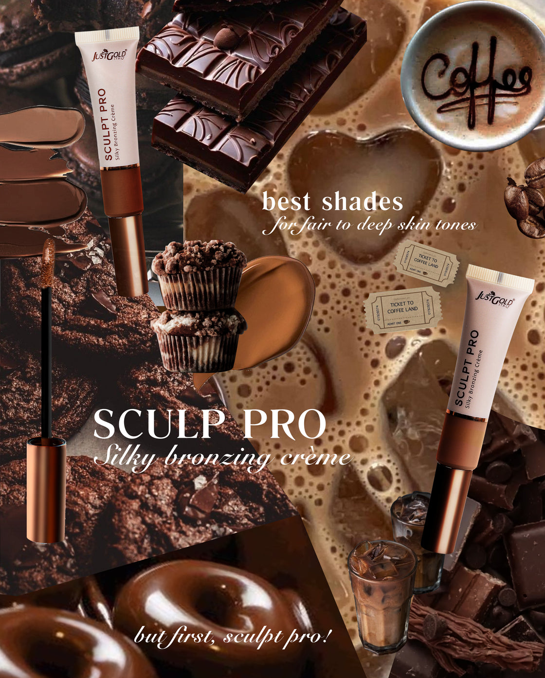 Justgold Sculpt Pro Silky Bronzing Creme