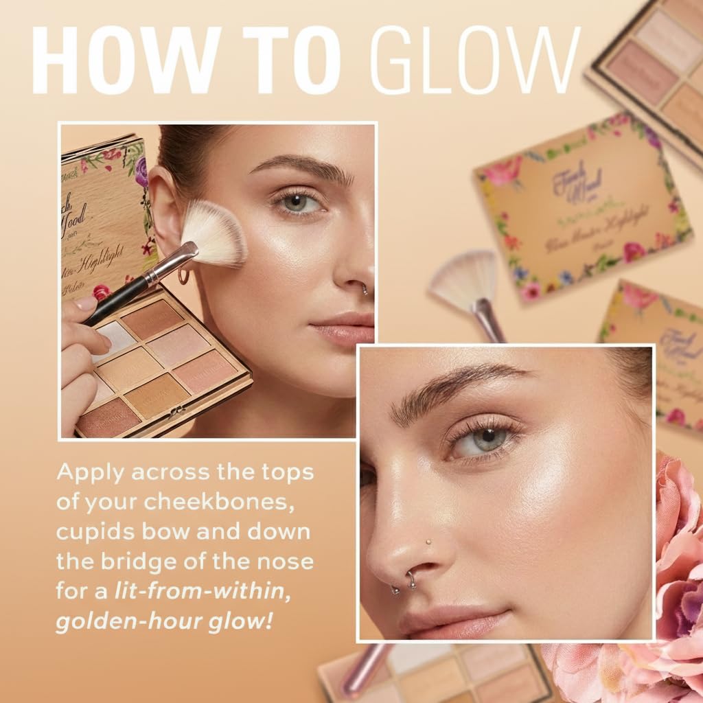 Mxtouch Touch Wood Series - #2508 Glow Master Highlighter Palette Intense Pigmented Multiple Shades in One