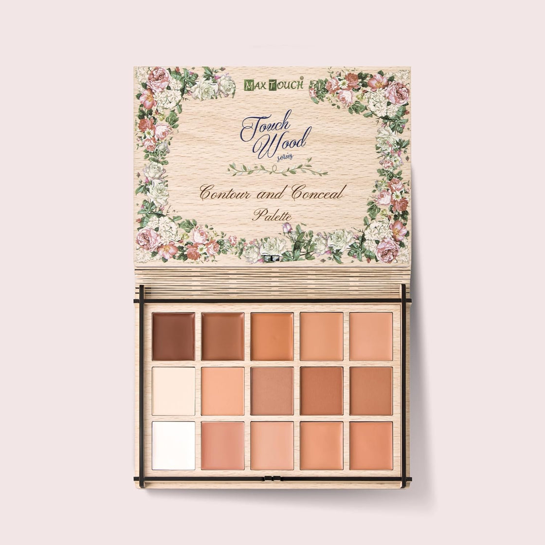 Maxtouch Touch Wood Series - #2510 Contour and Conceal Palette Smooth Long Lasting Natural Finish
