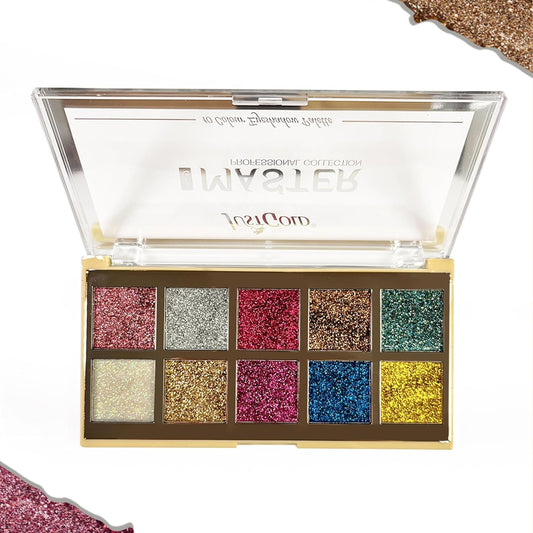 JUSTGOLD-563 MASTER PROFESSIONAL COLLECTION GLITTER EYESHADOW PALETTE
