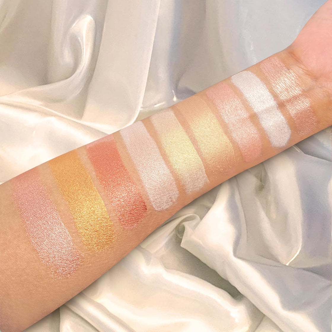 Mxtouch Touch Wood Series - #2508 Glow Master Highlighter Palette Intense Pigmented Multiple Shades in One