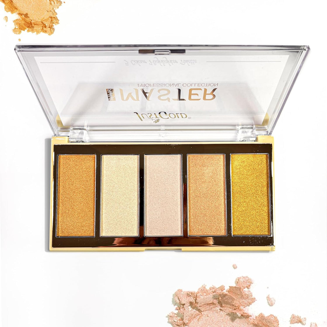 Justgold Master Professional Collection Highlighter Palette - #566 Ultra Blendable and Long Lasting