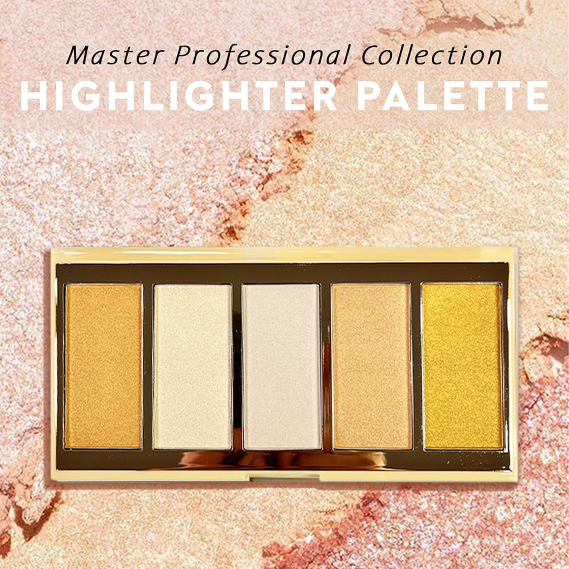 Justgold Master Professional Collection Highlighter Palette - #566 Ultra Blendable and Long Lasting