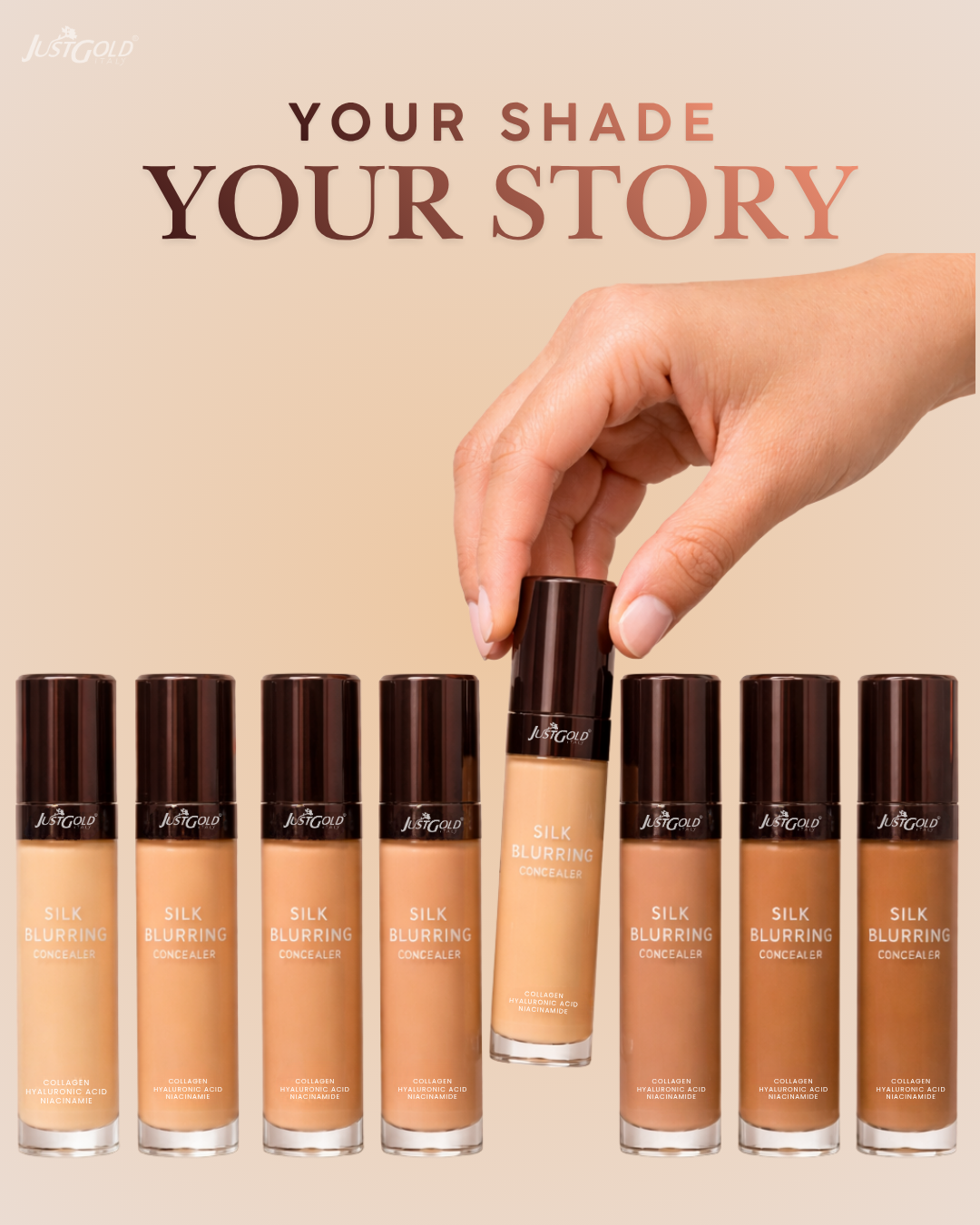 JUSTGOLD SILK BLURRING CONCEALER