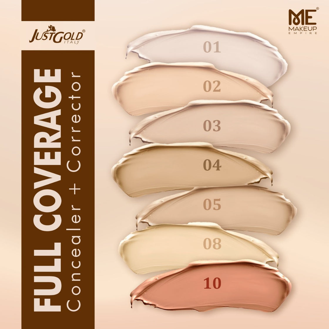 JUSTGOLD FULL COVERAGE CONCEALER 9382