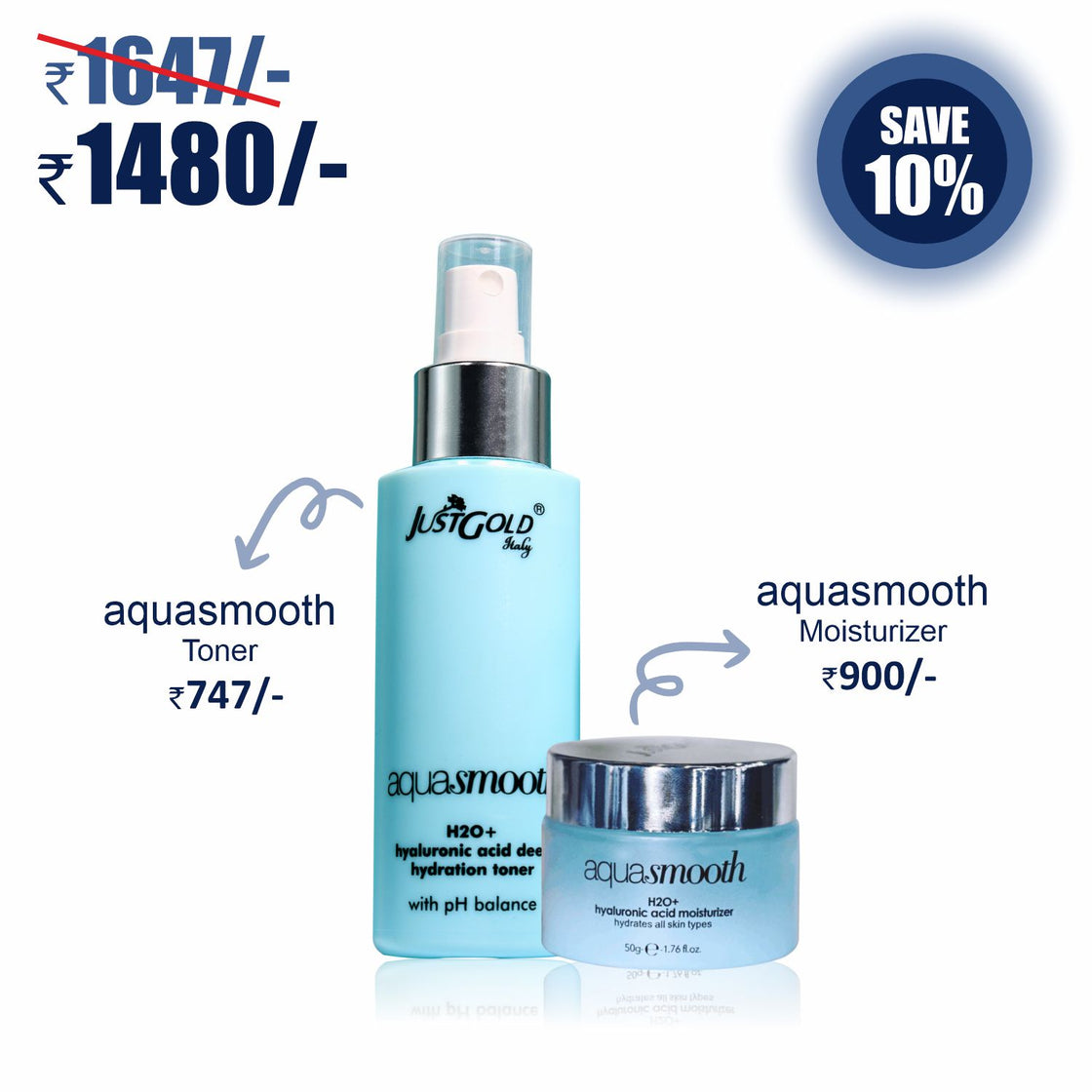 AQUASMOOTH TONER & MOISTURIZER COMBO OFFER